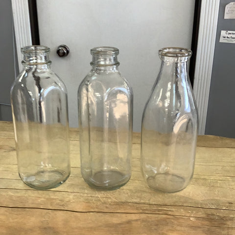 A-4014 Glass Milk Bottle
