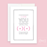 PCP-016 Anniversary/Love Cards (Choose from drop down list)