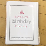 PCP-016 Birthday (Choose from drop down list)