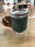 CAH-02 Mini Leather Drink Sleeve With Jar