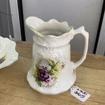 A-4031 Vintage James Kent Pitcher and Basin ‘Pansy’