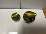 A-4232 Set of 2 Brass Owls