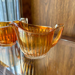 A-3025 Marigold Luster Cream+Sugar Bowls