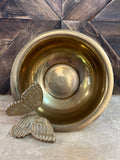 A-4266 Vintage Brass Butterfly Bowl