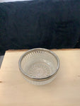 A-4142 lead Crystal bowl with silver plated rim