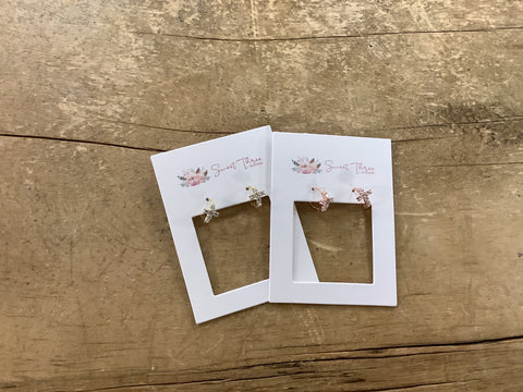 STD-120 Cross Hoops/Cross Studs