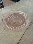 A-4214 Vintage Pink Queen Ann Anchor Hocking Depression Glass Saucer Plate