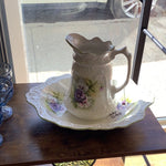 A-4031 Vintage James Kent Pitcher and Basin ‘Pansy’