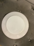 A-4156 Fire King Swirl Golden Milk Glass Gold Rim set of 4 dinner plates