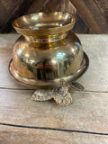 A-4266 Vintage Brass Butterfly Bowl