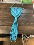 A-4153 Blue macramé wall hanging