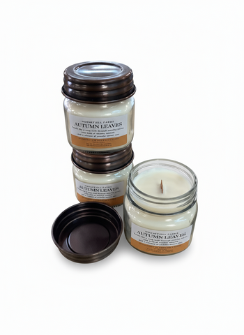 TBG-12 Autumn Leaves Candle -Wood Wick -Coconut Soy Wax