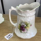 A-4031 Vintage James Kent Pitcher and Basin ‘Pansy’