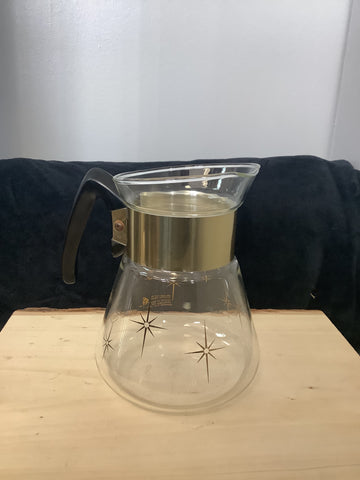 A-4136 Corning starburst coffee pot no lid