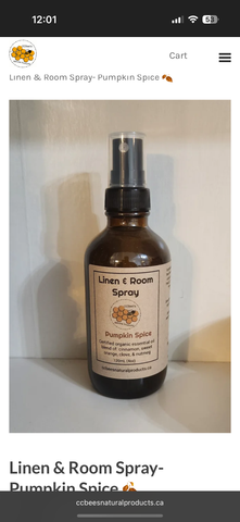 CCB 216 Pumpkin Spice Linen & Room Spray
