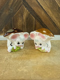 A-4235 Set of 2 Missy Mouse Mushroom Salt and Pepper shakers