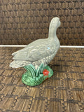 A-4280 Vintage MCM Anthropomorphic Grey Goose Duck Ceramic Figurine Japan