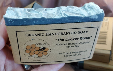 CCB 072 The Locker Room (activated charcoal) Bar Soap ($8.50 or 2/$15)