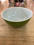 A 1056 Large Pyrex Verde Mixing bowl (not Mint) lots of imperfections
