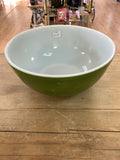 A 1056 Large Pyrex Verde Mixing bowl (not Mint) lots of imperfections