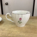 A-1258 Teacup and Saucer W/ Pink Flowers