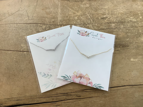 STD-125 Necklace with Jewel V