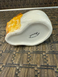 A-3421 Vintage Chick Ceramic planter. Made in Japan 1960s Florart hand painted