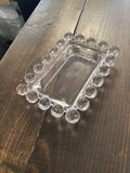 A- 4296 Imperial Candlewick Etched Glass Ashtray or Caddy Dish
