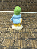 A-4281 Vintage MCM Anthropomorphic Small Child in Winter Coat Ceramic Figurine Japan