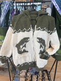 JK-01 Adult Salmon Fish Handmade Coat  (S-L size stretchy and forgiving)