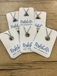 RSH-44 Dried Floral Resin necklaces