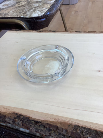 A-4118 clear glass circle ashtray