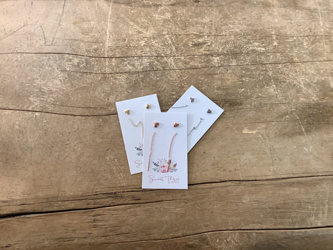 STD-134 Dangly Heart Earings/Heart Studs