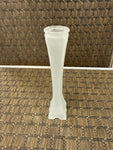 A-4291 Vintage Nouveau vase. Frosted glass, 20-ties, h 20 cm