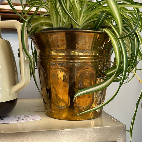 A-0629 Small Brass Plant Pot