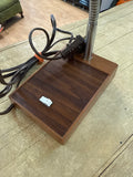 A-4267 Vintage Brown Woodgrain gooseneck (Tensor Styled) 60s desk lamp