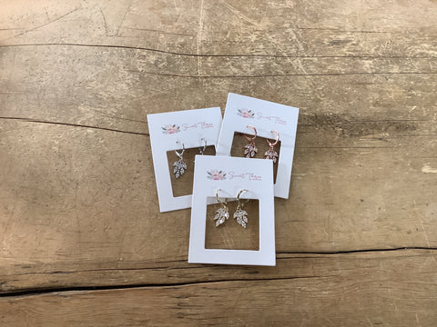 STD-135 Dangly Crystal Flame Earings