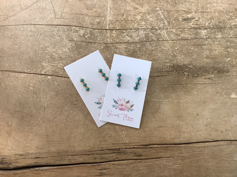 STD-087 Blue Diamond Earings