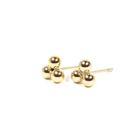 TMD-117 Tri-ball Gold-filled  studs