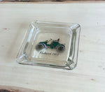 A-4099 Clear Glass Square Ashtray PACKARD 1902