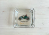 A-4099 Clear Glass Square Ashtray PACKARD 1902