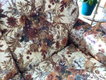 A-3065 Brown Floral Loveseat