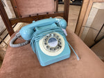 A-3139 Robins Egg Blue Push Button Phone