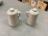 A-4071 Salt+Pepper Shaker w/Handles Purple Flowers