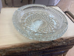 A-4083 Large Clear Glass Ashtray