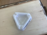 A-4085 Milk Glass Triangle Ashtray