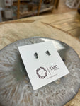 TMD-94 Serling Silver Double Raw Stone Studs