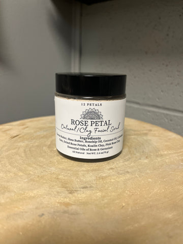 PBS-06 Rose Petal Oatmeal/Clay Facial Scrub