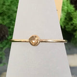 TMD-31 Gold Filled Raw Stone Ring Size 7