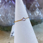 TMD-30 Gold Filled Raw Stone Ring Size 6